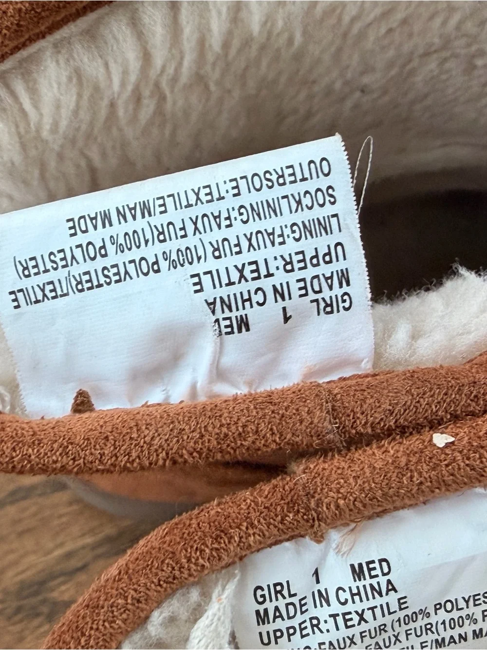 Kids Cozy Faux-Suede Winter Boots - Chestnut